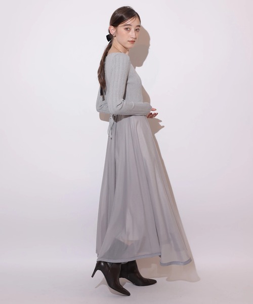 長袖エアリードッキングワンピース（ワンピース）｜Rirandture（リ