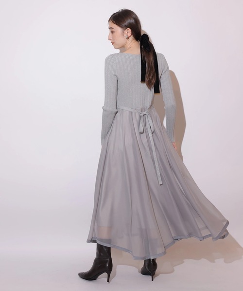 長袖エアリードッキングワンピース（ワンピース）｜Rirandture（リ