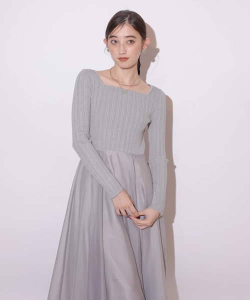 Rirandture 長袖エアリードッキングワンピース 【未使用】 長袖エアリードッキングワンピース（ワンピース）｜Rirandture