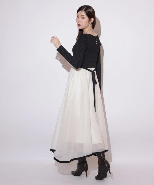 Rirandture 長袖エアリードッキングワンピース 【未使用】 長袖エアリードッキングワンピース（ワンピース）｜Rirandture（リ