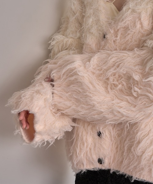 mideal（マイディール）の「nuance design shaggy cardigan