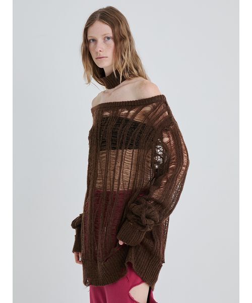 SORIN（ソリン　）の「Broken Mohair Knit/ブロークンモヘアニット（ニット/セーター・レディース・ブラック/グレー/ブラウン・38）」の13枚目の写真