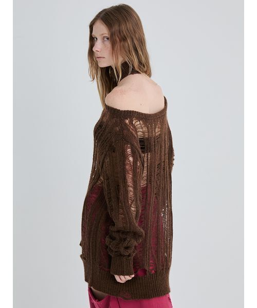 SORIN（ソリン　）の「Broken Mohair Knit/ブロークンモヘアニット（ニット/セーター・レディース・ブラック/グレー/ブラウン・38）」の16枚目の写真