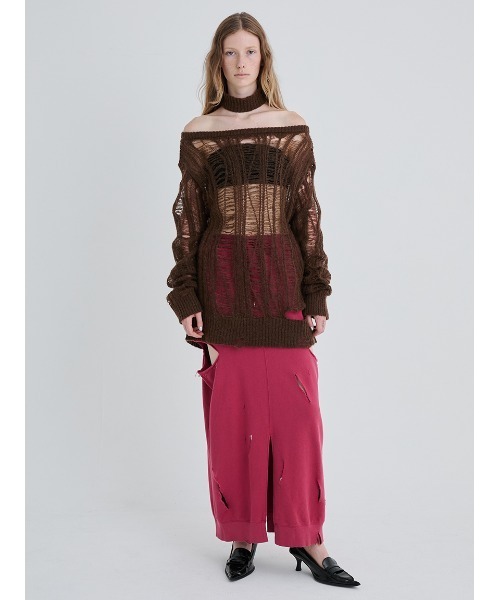 SORIN（ソリン　）の「Broken Mohair Knit/ブロークンモヘアニット（ニット/セーター・レディース・ブラック/グレー/ブラウン・38）」の18枚目の写真