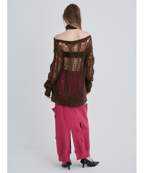 SORIN（ソリン　）の「Broken Mohair Knit/ブロークンモヘアニット（ニット/セーター・レディース・ブラック/グレー/ブラウン・38）」の21枚目の写真