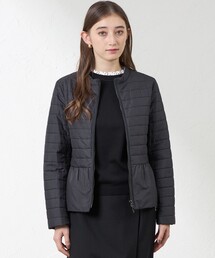 AMACA アマカ ミドルコート ネイビー ノーカラー AMACA アマカ ミドルコート ネイビー ノーカラー Spring Color