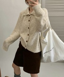 LADY LIKE（レディライク）の「【秋冬新作】襟付き前ボタンカーディガン（カーディガン/ボレロ）」