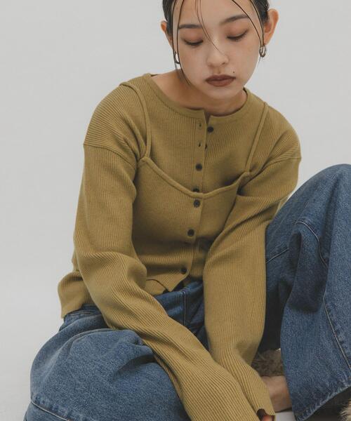 KBF（ケイビーエフ）の「ビスチェSETニット（ニット/セーター・レディース・チャコールグレー/ダークブラウン/ベージュ系その他・ONE）」の9枚目の写真