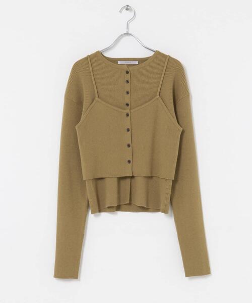 KBF（ケイビーエフ）の「ビスチェSETニット（ニット/セーター・レディース・チャコールグレー/ダークブラウン/ベージュ系その他・ONE）」の16枚目の写真