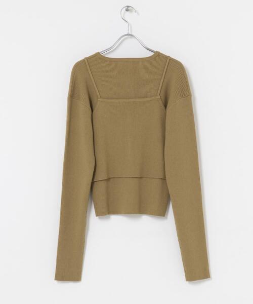 KBF（ケイビーエフ）の「ビスチェSETニット（ニット/セーター・レディース・チャコールグレー/ダークブラウン/ベージュ系その他・ONE）」の21枚目の写真