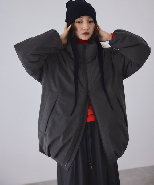 セール】【サステナブル】ウールMIXミドルダウン/撥水（ダウン