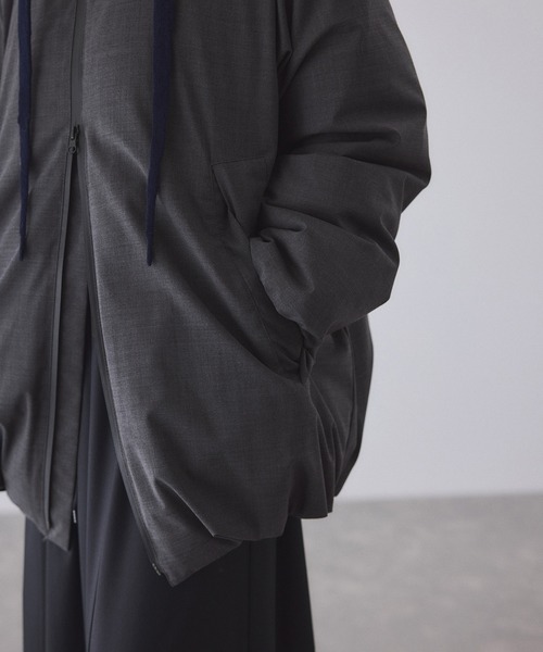 セール】【サステナブル】ウールMIXミドルダウン/撥水（ダウン