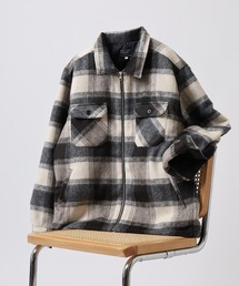 BIG MIKE（ビッグマイク）の「BIG MIKE 起毛 オンブレチェック ジップアップブルゾン（ブルゾン）」