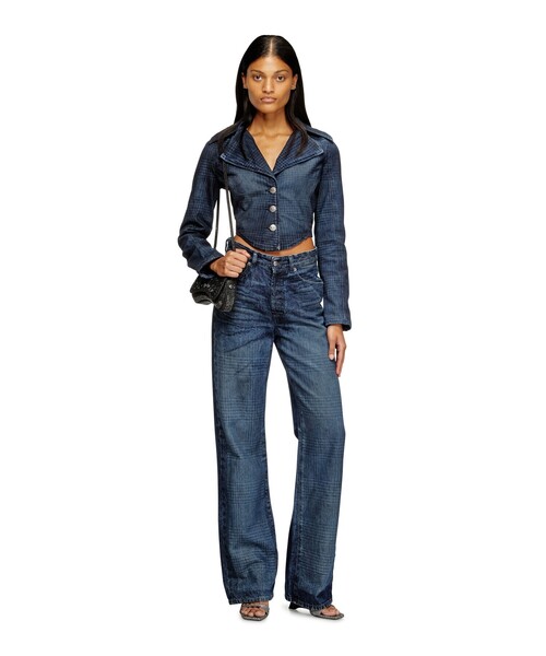 DIESEL(ディーゼル)の「ウィメンズ デニムジャケット DE-ALI-S(デニムジャケット・レディース・インディゴブルー・LARGE/MEDIUM/SMALL/X-SMALL)」の3枚目の写真
