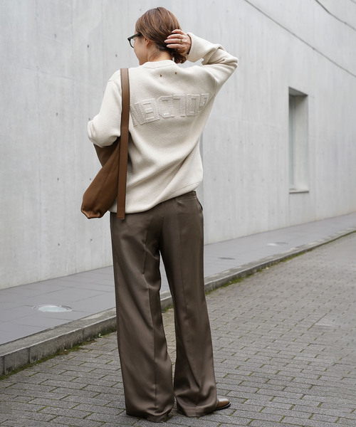 GOLDEN GOOSE(ゴールデングース)の「*GOLDEN GOOSE REGULAR CREW NECK LOGO(ニット/セーター・レディース・アイボリー/ブラウン・FREE)」の6枚目の写真