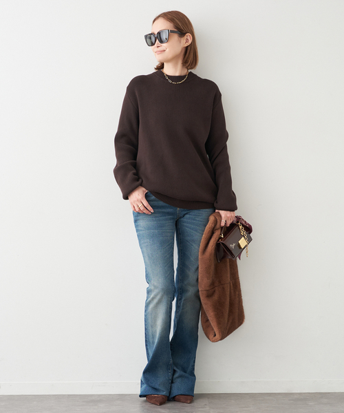 GOLDEN GOOSE(ゴールデングース)の「*GOLDEN GOOSE REGULAR CREW NECK LOGO(ニット/セーター・レディース・アイボリー/ブラウン・FREE)」の13枚目の写真