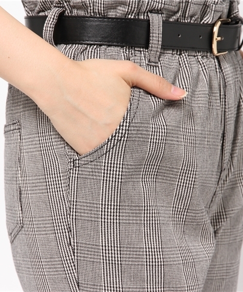 one after another NICE CLAUP（ワンアフターアナザーナイスクラップ）の「【ナイスクラップ】ハイウェストテーパードパンツ（その他パンツ・レディース・その他1/ブラウン/インディゴブルー・FREE）」の9枚目の写真