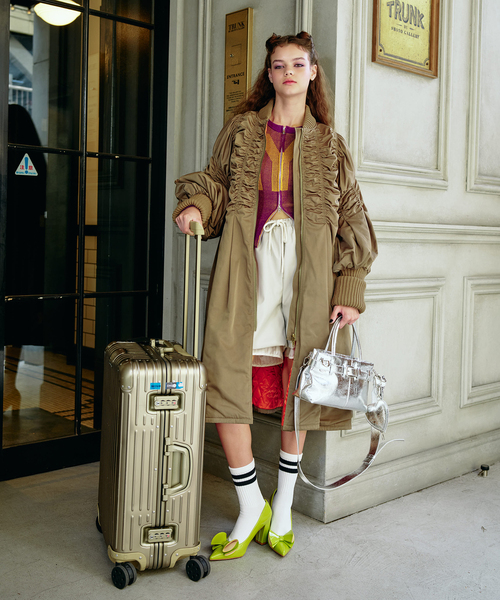 ANNA SUI NYC（アナ スイ エヌ ワイ シー）の「≪ WEB限定 / 追加 ≫ANNA SUI NYC / アナスイエヌワイシー ロングMA-1コート（MA-1・レディース・ブラック/カーキ・FREE）」の8枚目の写真