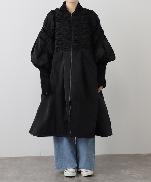 ANNA SUI NYC（アナ スイ エヌ ワイ シー）の「≪ WEB限定 / 追加 ≫ANNA SUI NYC / アナスイエヌワイシー ロングMA-1コート（MA-1・レディース・ブラック/カーキ・FREE）」の21枚目の写真