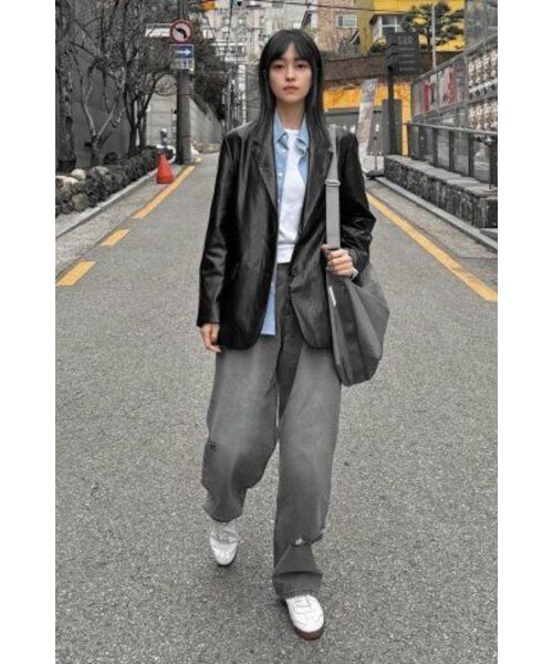 GAKKAI UNIONS(ガッカイユニオンズ)の「デミジワイドデニムパンツグレー(デニムパンツ・レディース・その他・SMALL/MEDIUM/LARGE)」の7枚目の写真