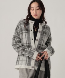 Elura | チェックニットカーディガン/628844(カーディガン/ボレロ)