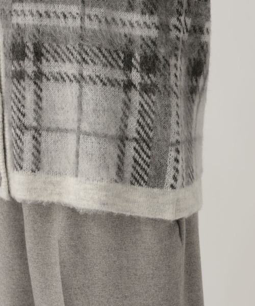 Elura（エルーラ）の「チェックニットカーディガン/628844（カーディガン/ボレロ・レディース・レッド/オフホワイト・FREE）」の15枚目の写真