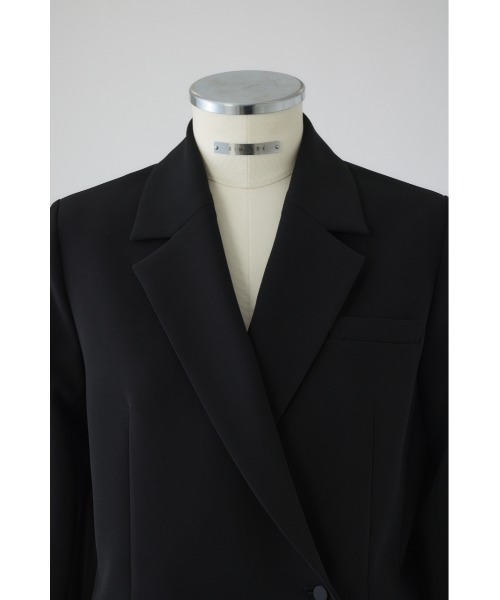 RIM.ARK(リムアーク)の「Double cloth wrapped JK ダブルクロスラップドジャケット(テーラードジャケット・レディース・ネイビー/ブラック・36/38)」の3枚目の写真