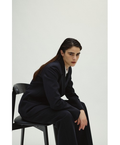 RIM.ARK(リムアーク)の「Double cloth wrapped JK ダブルクロスラップドジャケット(テーラードジャケット・レディース・ネイビー/ブラック・36/38)」の11枚目の写真