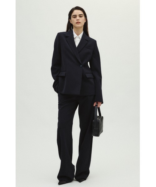 RIM.ARK(リムアーク)の「Double cloth wrapped JK ダブルクロスラップドジャケット(テーラードジャケット・レディース・ネイビー/ブラック・36/38)」の18枚目の写真