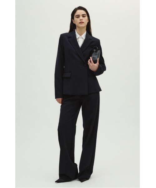 RIM.ARK(リムアーク)の「Double cloth wrapped JK ダブルクロスラップドジャケット(テーラードジャケット・レディース・ネイビー/ブラック・36/38)」の17枚目の写真