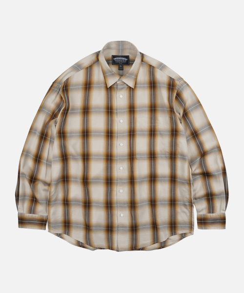 FRIZMWORKS(フリズムワークス)の「LYOCELL CHECK RELAXED SHIRT _ BEIGE(シャツ/ブラウス・メンズ・その他・SMALL/MEDIUM/LARGE/X-LARGE)」の2枚目の写真