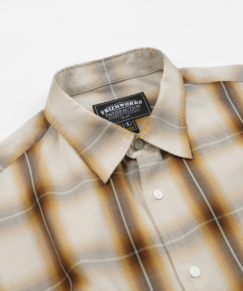 FRIZMWORKS(フリズムワークス)の「LYOCELL CHECK RELAXED SHIRT _ BEIGE(シャツ/ブラウス・メンズ・その他・SMALL/MEDIUM/LARGE/X-LARGE)」の4枚目の写真