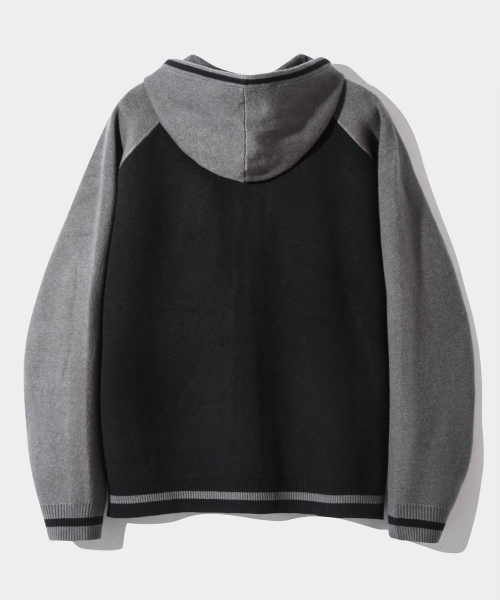 DIMITRI BLACK（ディミトリブラック）の「VLAD TYPE-A ラグランアートワークニットフードジップアップ_ブラック（ニット/セーター・レディース・その他・MEDIUM/LARGE/X-LARGE）」の3枚目の写真