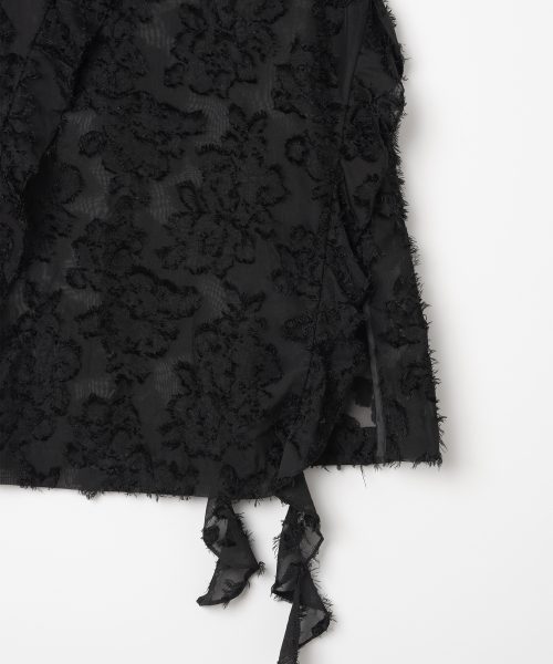 MILLO WOMEN（ミロウーマン）の「シアーラッフルミディスカート[ブラック]（スカート・レディース・その他・SMALL/MEDIUM）」の7枚目の写真