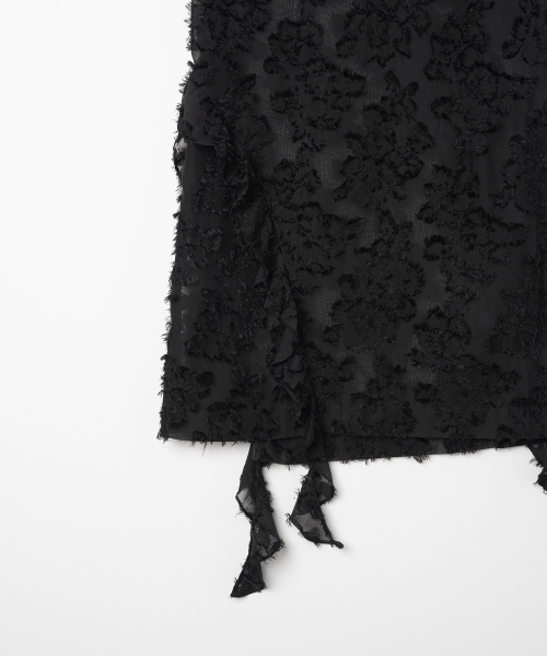MILLO WOMEN（ミロウーマン）の「シアーラッフルミディスカート[ブラック]（スカート・レディース・その他・SMALL/MEDIUM）」の8枚目の写真