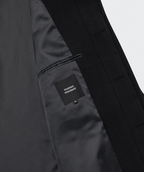 MUSINSA STANDARD（ムシンサスタンダード）の「デイリーバルマカンコート[ブラック]（チェスターコート・メンズ・その他・MEDIUM/LARGE/X-LARGE/XX-LARGE）」の9枚目の写真