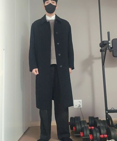 MUSINSA STANDARD（ムシンサスタンダード）の「デイリーバルマカンコート[ブラック]（チェスターコート・メンズ・その他・MEDIUM/LARGE/X-LARGE/XX-LARGE）」の15枚目の写真