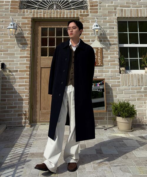 MUSINSA STANDARD（ムシンサスタンダード）の「デイリーバルマカンコート[ブラック]（チェスターコート・メンズ・その他・MEDIUM/LARGE/X-LARGE/XX-LARGE）」の22枚目の写真