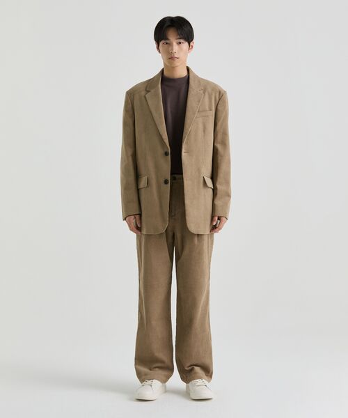 MUSINSA STANDARD（ムシンサスタンダード）の「特大コーデュロイブレザー[ベージュ]（テーラードジャケット・メンズ・その他・MEDIUM/LARGE/X-LARGE/XX-LARGE）」の13枚目の写真