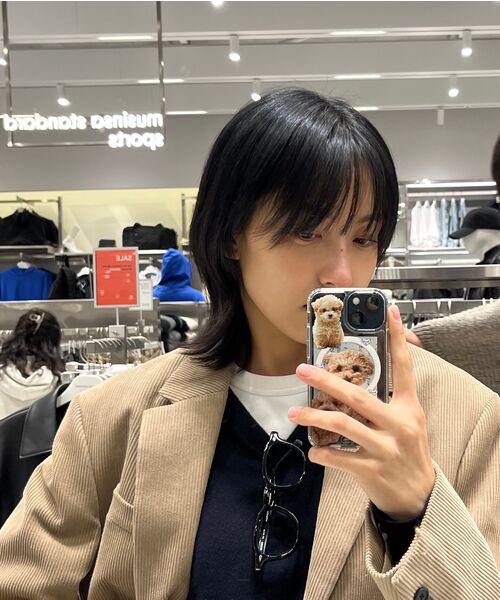 MUSINSA STANDARD（ムシンサスタンダード）の「特大コーデュロイブレザー[ベージュ]（テーラードジャケット・メンズ・その他・MEDIUM/LARGE/X-LARGE/XX-LARGE）」の18枚目の写真
