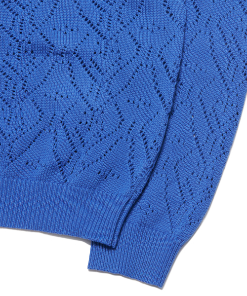 NOMANUAL(NOMANUAL)の「T.B PUNCHING KNIT CARDIGAN - LIGHT NAVY(カーディガン/ボレロ・レディース・その他・SMALL/MEDIUM/LARGE)」の6枚目の写真