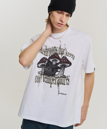 SUPERSUB（スーパーサブ）の「Ice Mushroom Short Sleeve T-Shirt - White（Tシャツ/カットソー・メンズ）」