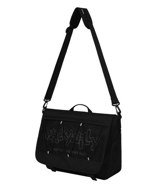 Wacky WiLLy（ワッキーウィリー）の「[25SS] メッシュストリングメッセンジャーバッグ ブラック（メッセンジャーバッグ・レディース・その他・F）」の5枚目の写真