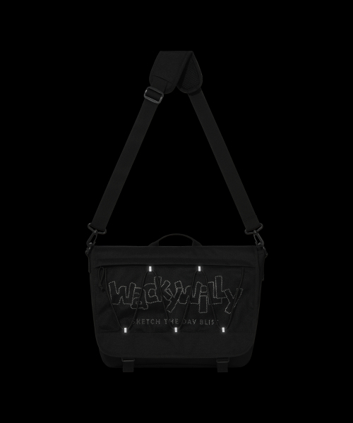 Wacky WiLLy（ワッキーウィリー）の「[25SS] メッシュストリングメッセンジャーバッグ ブラック（メッセンジャーバッグ・レディース・その他・F）」の21枚目の写真