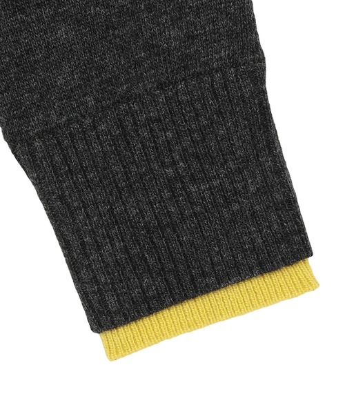 TOKYO SHIRTS（トウキョウシャツ）の「【Pitta Re:)】 ニット レイヤード風 クルーネック カーディガン（カーディガン/ボレロ・レディース・ブラック/グレー・M/L）」の8枚目の写真