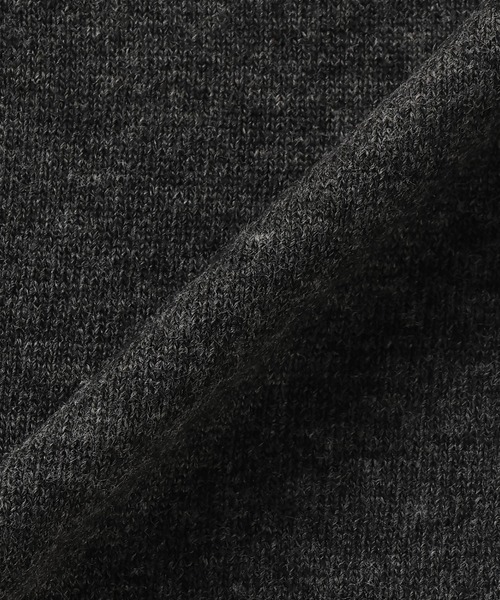 TOKYO SHIRTS（トウキョウシャツ）の「【Pitta Re:)】 ニット レイヤード風 クルーネック カーディガン（カーディガン/ボレロ・レディース・ブラック/グレー・M/L）」の9枚目の写真