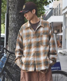 Anachronorm | 【ANACHRONORM】OMBRE CHECK DAMAGED WIDE FLANNEL SHIRTS(シャツ/ブラウス)