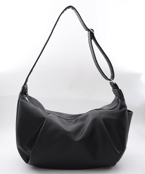 WEGO(ウィゴー)の「WEGO/タックポケットBIGショルダー(ショルダーバッグ・レディース・ワイン/ブラック/ホワイト/ブラウン・FREE)」の9枚目の写真