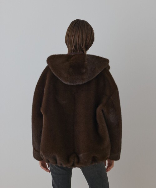 フェイクミンクフードジャケット（ムートンコート）｜Diagram