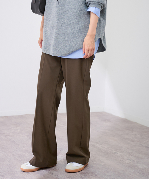 FRAMeWORK（フレームワーク）の「≪追加≫裏起毛フレアパンツ 3（スラックス・レディース・ブラウン/チャコールグレー・36/38/40/34）」の2枚目の写真